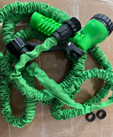 Tuyau d'arrosage magique extensible en plastique avec pistolet pulvérisateur multifonction, flexible et rétractable pour la maison, le jardin et le lavage de voiture