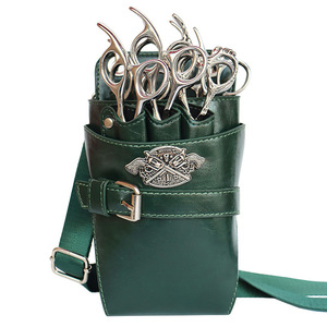 Bolso de cintura vintage para tijeras de barbero, riñonera cruzada para estilista, funda para tijeras de peluquería de mascotas - Product Image 3