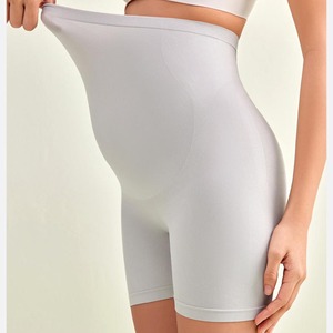 YIYI Maternity Safety <strong>Shorts</strong> Summer Thin Seamless Anti-Exposure <strong>Under</strong> <strong>Shorts</strong> Plus Size High Waist Belly Support Bottom <strong>Shorts</strong> - Product Image 3