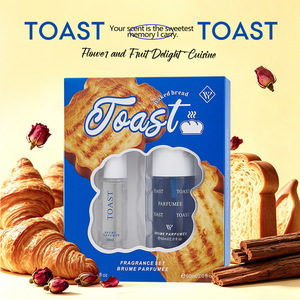 Coffret Parfum Gourmand 2-en-1 60ml+10ml Brume Parfumée Longue Durée Vaporisateur Corporel Parfumé Portable Kit Cadeau pour Femme Toast & Pancake - Product Image 2