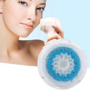 <b>Electric</b> Facial Cleansing <b>Brush</b> With Replacement Heads Deep <b>Cleaning</b> For Sensitive Skin Battery Powered - Product Image 1
