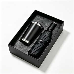 Set de Regalo Corporativo Personalizado 2 en 1, Set de Regalo Empresarial de Alta Gama y Económico con Vaso y Paraguas - Product Image 2