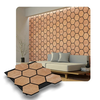 Décoration murale design Panneau acoustique Panneaux muraux hexagones en bois Panneaux acoustiques