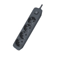 Nouvelles conceptions de multiprises standard européennes, 4 prises AC, rallonge de 1,5 m, compatible avec le marché européen, courant nominal 10A/16A