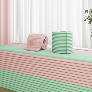Protection d'angle moderne et minimaliste pour bébé, bande pare-chocs épaissie, anti-collision, design 3D, appuie-tête rembourré en mousse éponge - Product Image 5