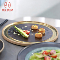 Style nordique nouveau Design ensembles de vaisselle de mariage Restaurant servant déjeuner dîner bols rond en céramique vaisselle assiettes en porcelaine