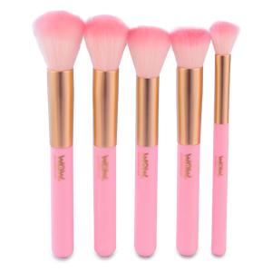 Set di 5 pennelli per il trucco con portapennelli in silicone WOW Generation - Product Image 3