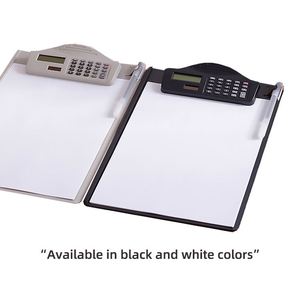 Portapapeles de Plástico para Oficina, Tamaño A4, con <span class=keywords><strong>Calculadora</strong></span>, Portapapeles Delgado con <span class=keywords><strong>Calculadora</strong></span>, Tablero de Dibujo Solar de Escritorio - Product Image 2