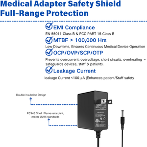 MYIXI Chauffe-biberon mural 24W Adaptateur secteur DC Prise secteur 12V 2A 15V 1600mA 10V 2.4A 24V 1A Étanche Extérieur - Product Image 4