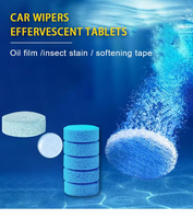 Tablettes nettoyantes pour pare-brise de voiture, nettoyage du pare-brise, des phares et du verre, détaillage automobile, facile à utiliser, emballage compact