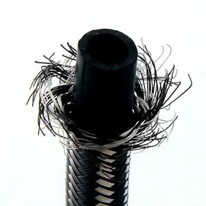 Manguera trenzada de acero inoxidable, 1/2 pulgada de diámetro interior, manguera de plomería duradera de alta presión para inodoros, grifos, calentadores de agua - Product Image 1