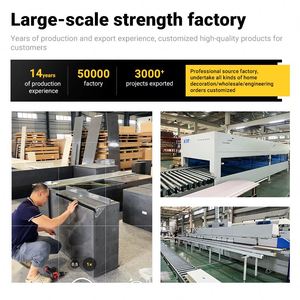 Gabinetes de cocina modulares de madera MDF de estilo antiguo, cesta de cajón de grifo de madera maciza personalizada para comedor y proyecto de hotel de centro comercial - Product Image 5