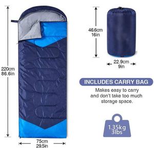 حقيبة نوم نسائية مريحة من البوليستر للتخييم, 1.35 ترويجي ، تنظيف جيد ، مريحة من البوليستر ، قطعة - Product Image 2