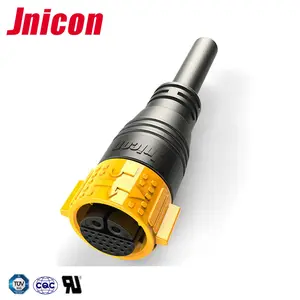 8 pin electrical cable connector IP67 M25 waterproof multi pin wire connector 50A 30A