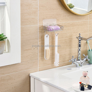 Pas de perçage 201 antirouille en <span class=keywords><strong>acier</strong></span> inoxydable mural porte-savon plateau à savon <span class=keywords><strong>barre</strong></span> porte-éponge à savon pour salle de bain et cuisine - Product Image 5