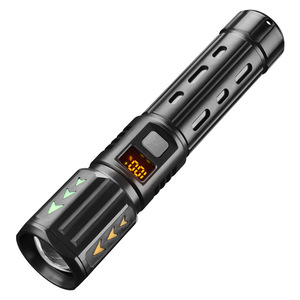 Mini Torcia Portatile con Zoom e 3 Livelli di Luminosità, Ricarica USB-C, Display Digitale, Ideale per Casa e Campeggio - Product Image 1
