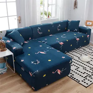sofá y asiento de amor cubre Suppliers-Funda de sofá en forma de L, funda Universal elástica para sofá, funda de sofá de un solo asiento