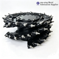 Supports en acier usinés sur mesure par CNC, pièces de châssis soudées, composants de châssis d'ingénierie