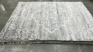 พรมปูพื้นหรูหราสไตล์โมร็อกโกย้อนยุค วินเทจ โมเดิร์น ทำจากผ้าไหมไผ่เนื้อนุ่ม  งานแฮนด์เมด  ถักลายแจ็คการ์ด  ทอแบบพิเศษ  ลายพิมพ์  ซักได้ - Product Image 2