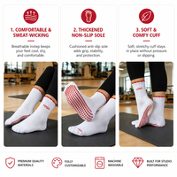Chaussettes de yoga antidérapantes et antibactériennes personnalisables pour femmes, collection été, marque privée