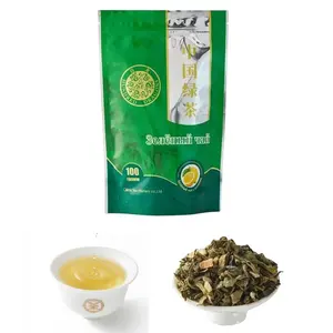 HN44 tè al gusto di alta qualità da 100g più venduto con tè verde al limone e porcellana