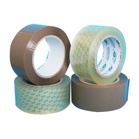 6 Rouleaux de Ruban Adhésif Kraft Brun Personnalisé 48mm X 66m Haute Adhérence, Ruban d'Emballage Colis BOPP Brun pour Scellage de Cartons