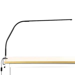 360 Architect Swing Arm Flexibele Gooseneck Kantoor Geleid Leren Desktop Leeslamp Tafelklem Boek Studie Bureaulamp Met Clips