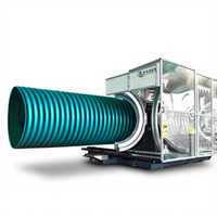 Ligne de production de tuyaux ondulés BEILIJIA DWC, extrudeuses automatiques de plastique 380V/220V 35-200kW pour le traitement de produits clés