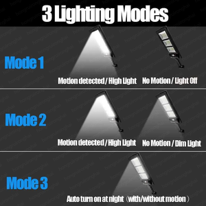 900000 لومن W ، W ، W W ، W W W W ، 9500000 واط ، IP65 مقاوم للماء الكل في واحد ، مصباح خارجي ليد - Product Image 6