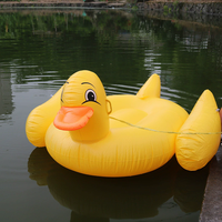 Bouée gonflable jaune commerciale pour piscine, radeau flottant, jouet gonflable, chaise longue gonflable pour activités aquatiques