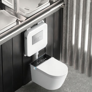 P-Trap Drainage Mural et Télécommande <span class=keywords><strong>Eau</strong></span> Flip Automatique <span class=keywords><strong>Toilette</strong></span> Intelligente pour Femmes avec Economiseur WC Conception Intelligente - Product Image 3