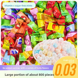 Bonbons à la menthe sans sucre enrichis en vitamine C pour réception <span class=keywords><strong>d</strong></span>'hôtel, en vrac 500g, pour une haleine fraîche, petite collation, vente en gros - Product Image 1