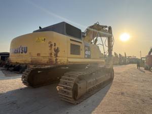 Excavadora Komatsu PC460 usada de servicio pesado, máquina hidráulica grande sobre orugas para operaciones mineras y proyectos industriales de movimiento de tierras - Product Image 3