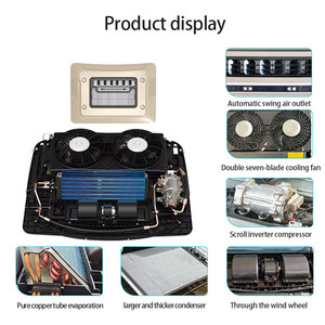 Systèmes de <span class=keywords><strong>climatisation</strong></span> électriques pour véhicules à haut rendement sur le toit 12v 24v climatiseur de voiture pour voiture RV camion - Product Image 6