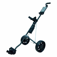 Chariot de golf pliable à pousser à 2, 3 ou 4 roues, vente en gros, chariot de golf à tirer à la main