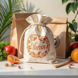 Cotton Canvas <b>Drawstring</b> Bag Manufacturer Custom Logo Eco Friendly Reusable Sack <b>Backpack</b> for Packaging Shopping and Travel - Product Image 3