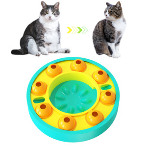 PAIPET Nuevo Plato Giratorio <span class=keywords><strong>de</strong></span> Plástico para Gatos con Dispensador <span class=keywords><strong>de</strong></span> Comida y Juguete Interactivo, Superventas - Product Image 6