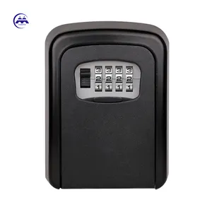 XBT 4-Digit Combination password Metal Storage key safe Box Outdoor Waterproof Wall Mounted safe box for keys