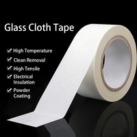 Ruban en tissu de verre de 0,18 mm, adhésif silicone haute température, fibre de verre tissée, résistance à la traction de 350 N/25 mm, homologué 6 kV, pour isolation