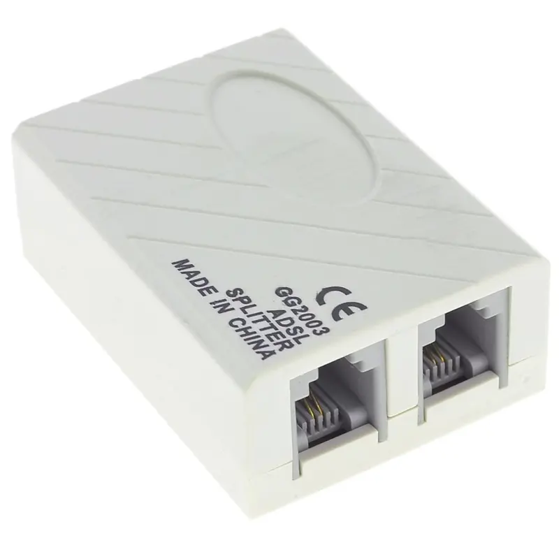 통신 액세서리 공급 ADSL 전화 잭 박스 RJ11 6P2C to 3 여성 ADSL 모뎀 마이크로 필터 분배기