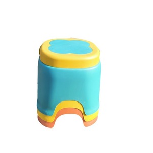 Portable Plastic <b>Stool</b> For Kids Thickened <b>Bathroom</b> <b>Stool</b> Low Chair Mixed Color 22x23.5cm Child Use - Product Image 5