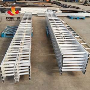 Scala a gradini in alluminio moderno in ferro battuto 5m scala professionale fissa a scala lunga - Product Image 2