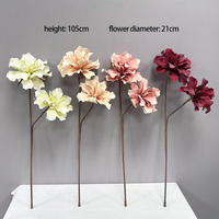Nouveaux produits Yizhi, fleurs en PU, roses artificielles en mousse, feuilles pour la décoration d'hôtel et de maison