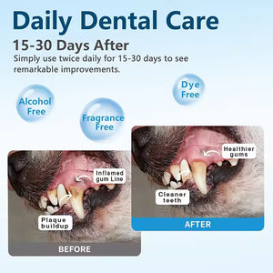 Salviette dentarie personalizzate per cani <span class=keywords><strong>Pet</strong></span> <span class=keywords><strong>Care</strong></span> per la pulizia orale dei denti del cane salviette per le dita dei denti degli animali domestici che puliscono il tartaro rimuovendo il tartaro - Product Image 4