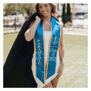 Custom Embroidered Satin Graduation Stole Design Your Own Graduation Stole Graduation <b>Gift</b> Keepsake - Product Image 1