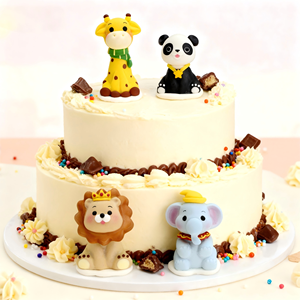 <span class=keywords><strong>Decorazioni</strong></span> <span class=keywords><strong>per</strong></span> <span class=keywords><strong>Torte</strong></span> di Compleanno a Forma di Animali Carini Confezionate Singolarmente, Commestibili e Halal, <span class=keywords><strong>per</strong></span> Ingredienti da Pasticceria - Product Image 1