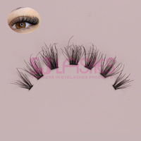 Kit d'extensions de cils en volume DIY pré-mappées, cils en grappe pour un mappage sans effort