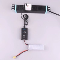 Chargeur rapide USB-C ToolkitRC U3 avec indicateur LED, 20W 2A 2-3S LiPo PD QC AFC pour batterie de drone RC FPV