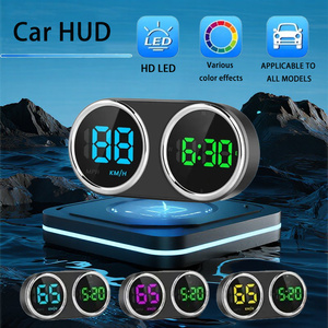 Affichage Tête Haute (HUD) <span class=keywords><strong>GPS</strong></span> Double Écran Style Sport pour Tableau <span class=keywords><strong>de</strong></span> Bord, Couleurs Riches, Commutation KMH/MPH, Compatible Pare-Brise, pour Tous Véhicules - Product Image 4