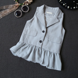 Blazer sans manches pour fille, modèle de veste de style robe, sous marque privée, pour stock de vêtements pour enfants - Product Image 5